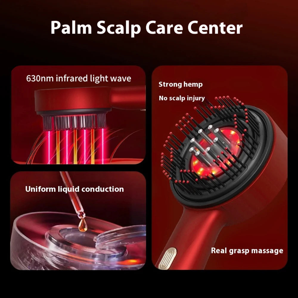 Revitalize Your Hair with the Electric Massage Comb - Vibration & Red Light Therapy for Hair Growth and Scalp Health!